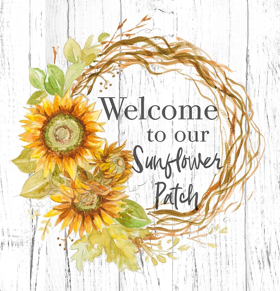 Welcome To Our Sunflower Patch art print by Patricia Pinto for $57.95 CAD