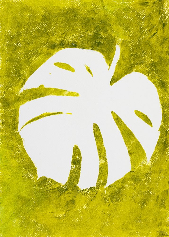 Tropical Leaf Stamp White art print by Patricia Pinto for $57.95 CAD