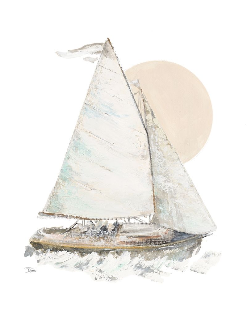 Quiet Sailboat art print by Patricia Pinto for $57.95 CAD