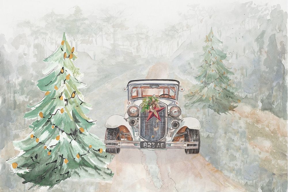 Old Time Road at Christmas art print by Patricia Pinto for $57.95 CAD