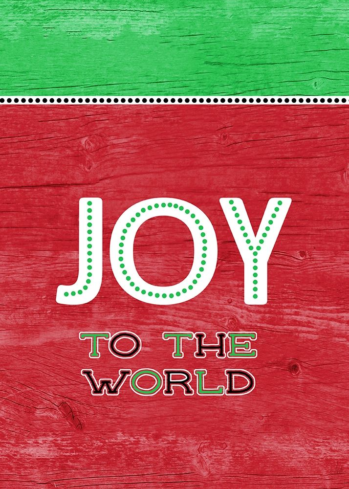 Joy To The World Green Red art print by Andi Metz for $57.95 CAD