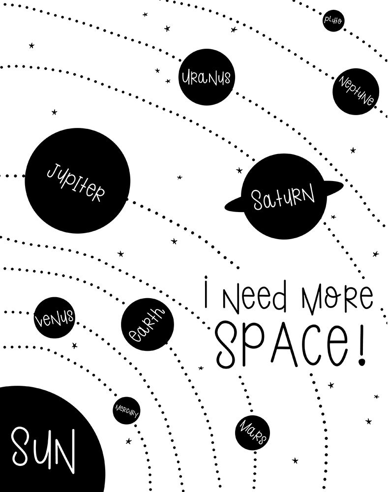 I Need More Space art print by Anna Quach for $57.95 CAD