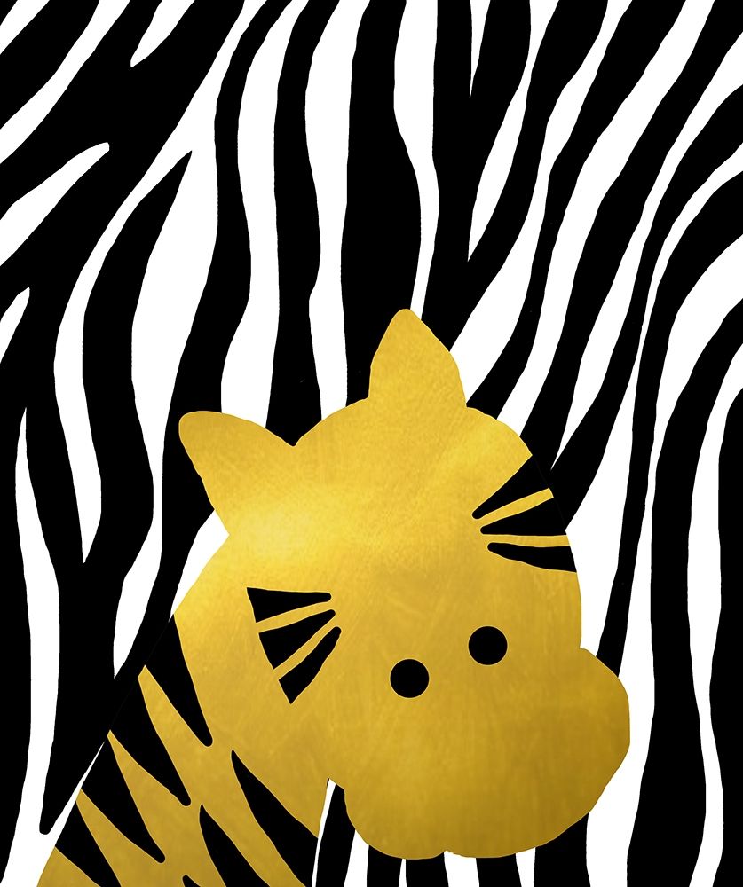 Gold Baby Zebra art print by Anna Quach for $57.95 CAD