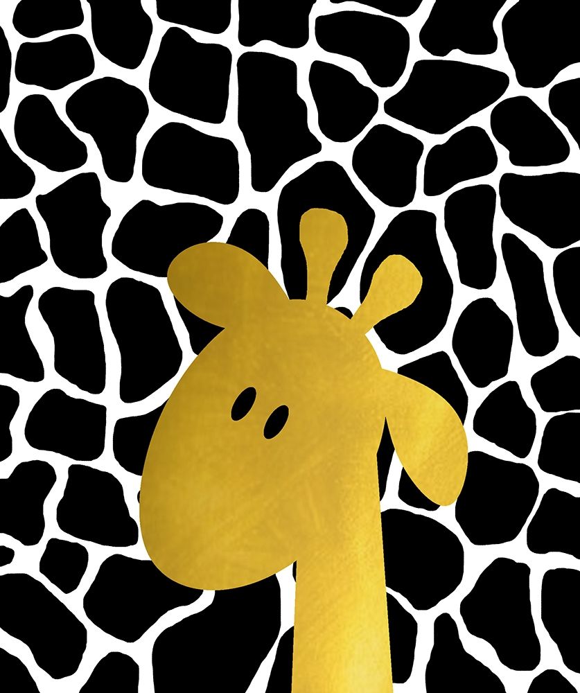 Gold Baby Giraffe art print by Anna Quach for $57.95 CAD