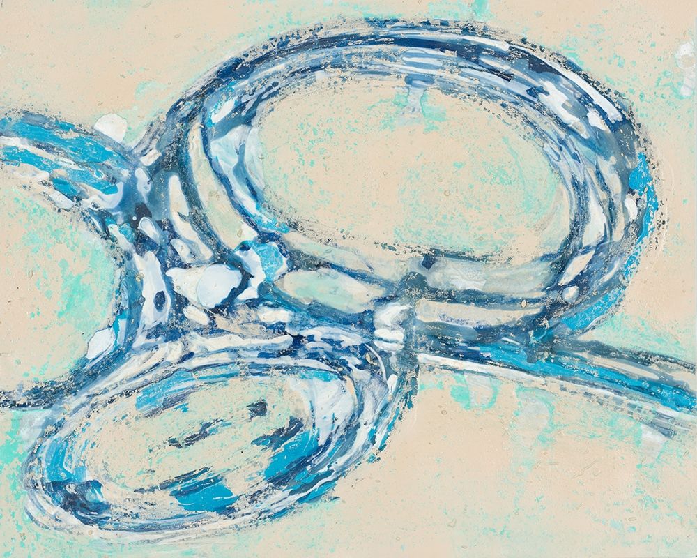 Blue Swirl II art print by Merri Pattinian for $57.95 CAD