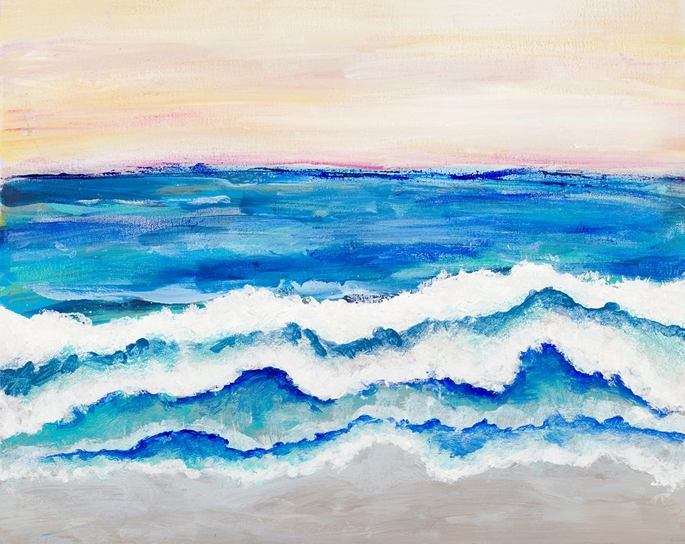 Rolling Waves I art print by Merri Pattinian for $57.95 CAD