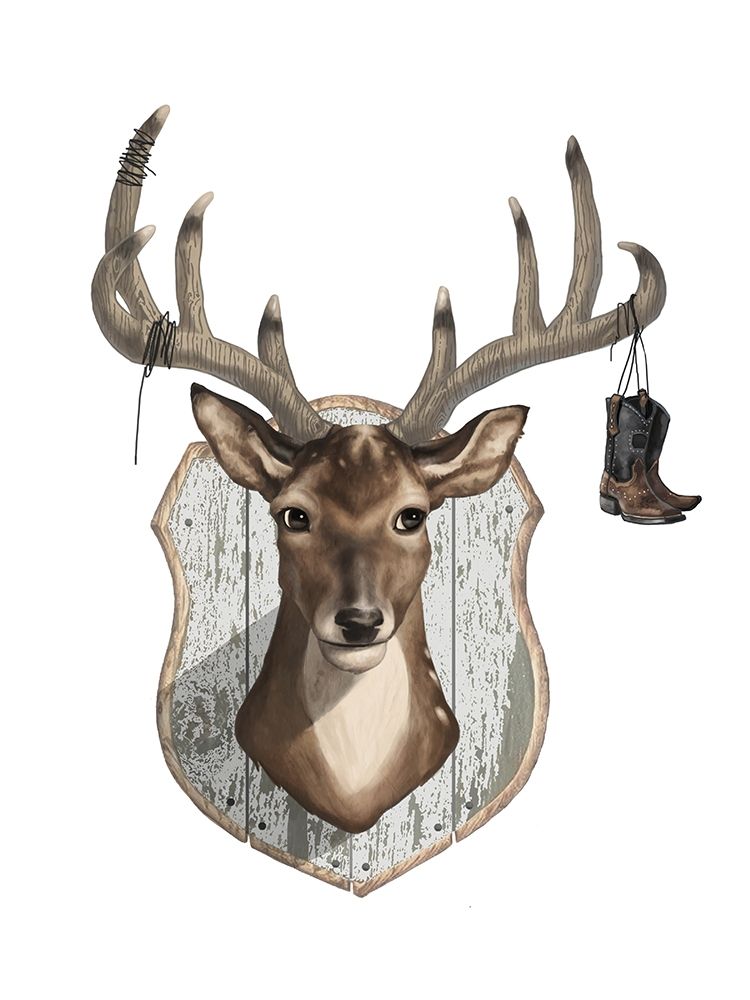 Deer Mount art print by Lucca Sheppard for $57.95 CAD