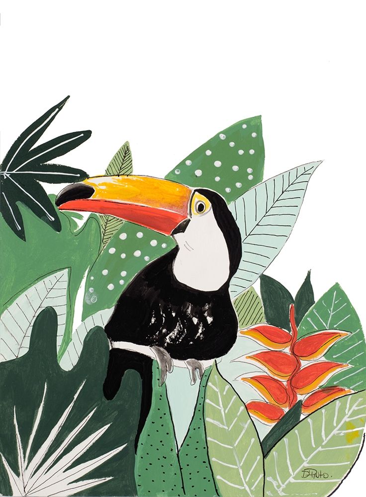 Peering Toucan art print by Patricia Pinto for $57.95 CAD