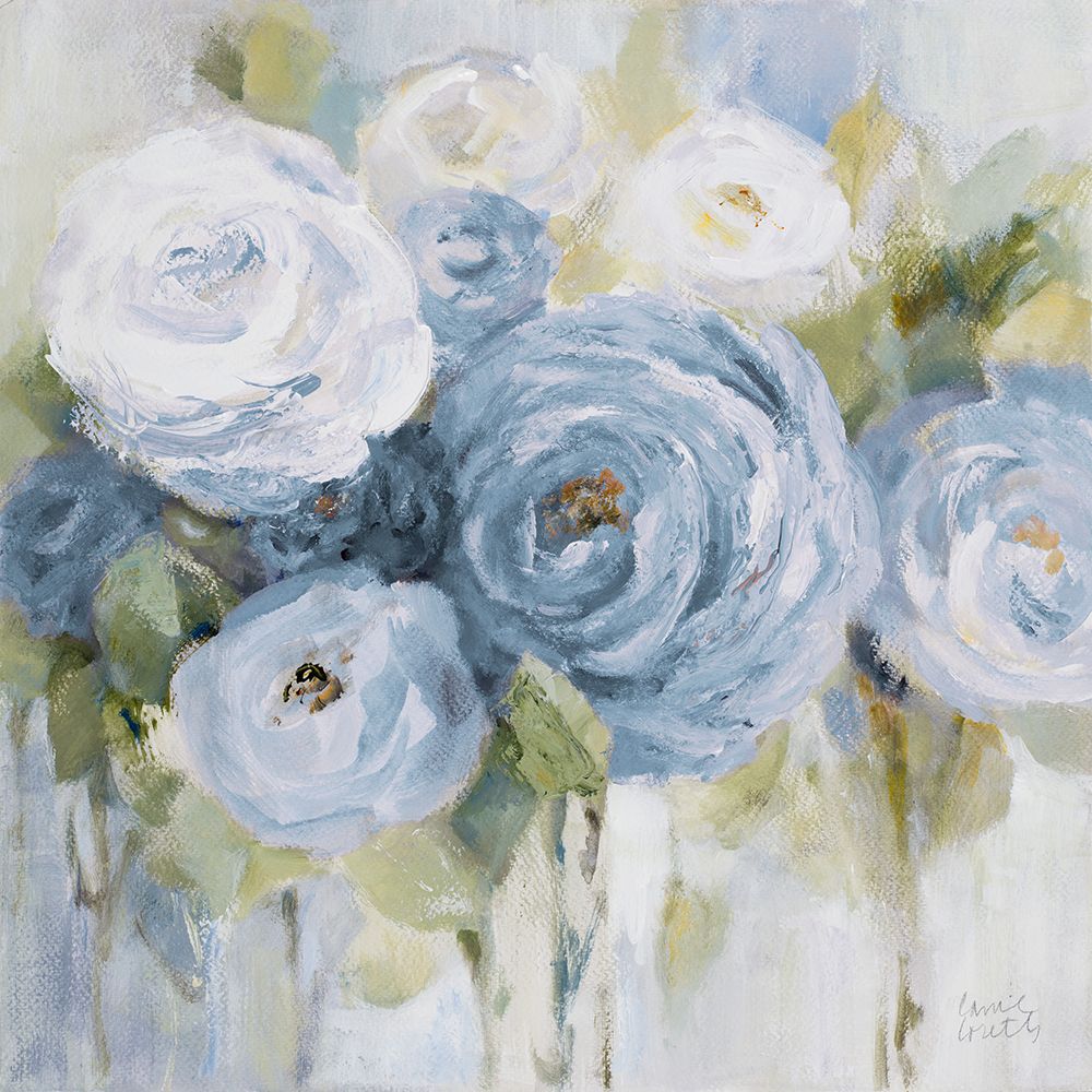 Softly Blooming In Blue art print by Lanie Loreth for $57.95 CAD