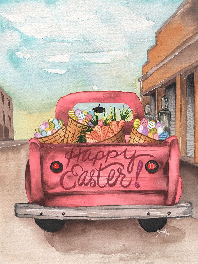 Easter Truck I art print by Elizabeth Medley for $57.95 CAD