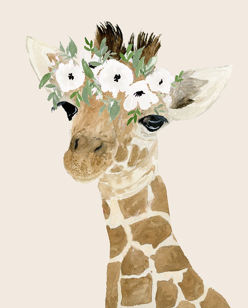 Little Giraffe art print by Lucille Price for $57.95 CAD