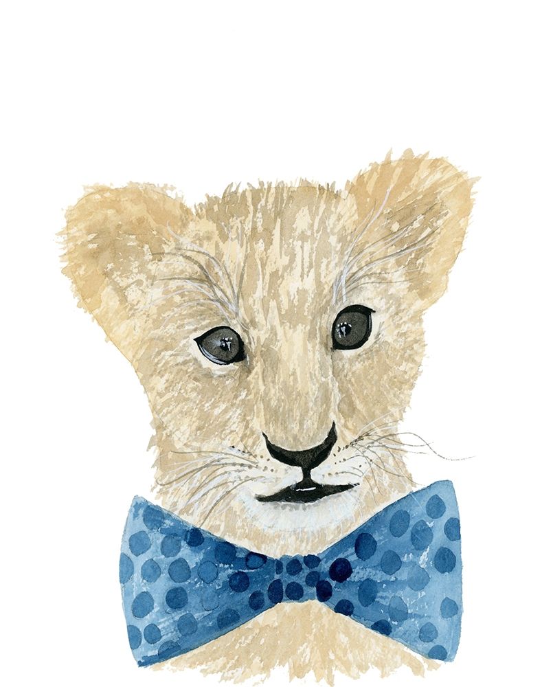 Lion With Bow Tie art print by Lucille Price for $57.95 CAD