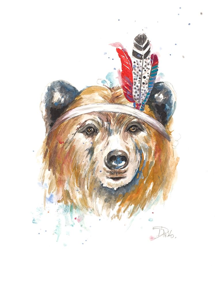 Indigenous Bear art print by Patricia Pinto for $57.95 CAD