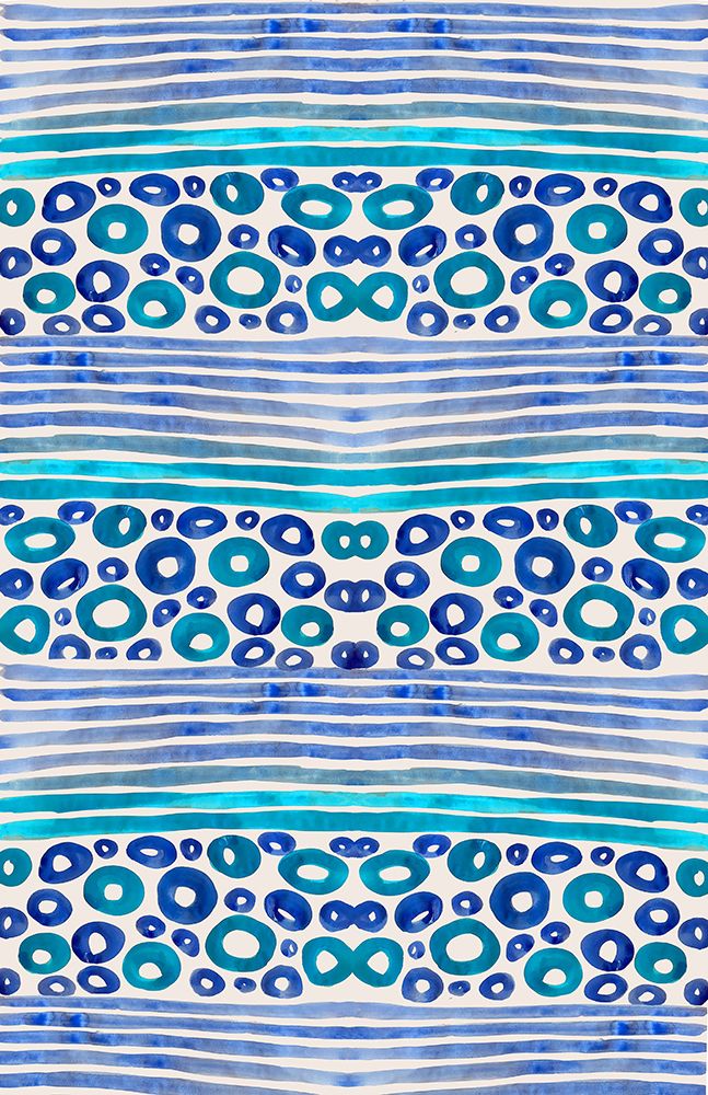 Aqua Blue Fun I art print by Nicholas Biscardi for $57.95 CAD