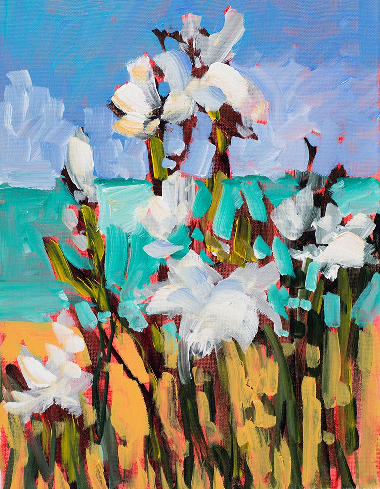 Flowers By The Beach art print by Jane Slivka for $57.95 CAD