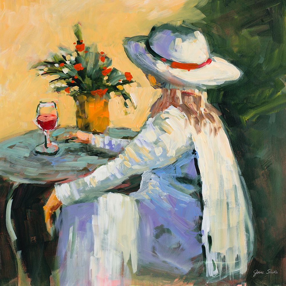 Wine In The Garden art print by Jane Slivka for $57.95 CAD