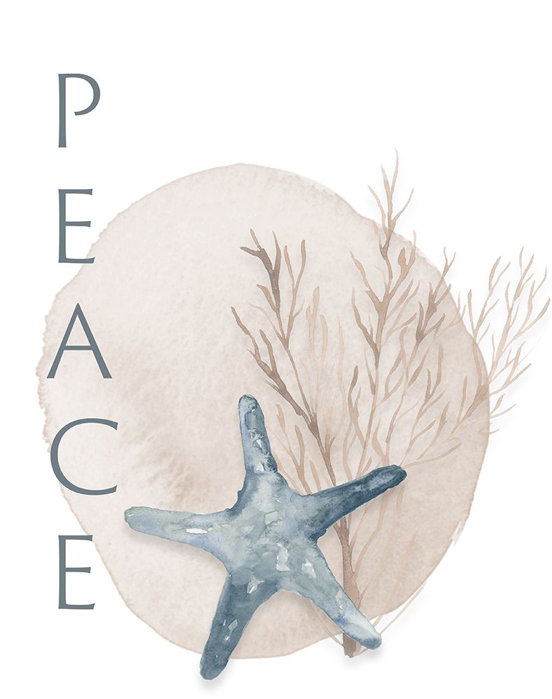 Peace Starfish art print by Lucille Price for $57.95 CAD