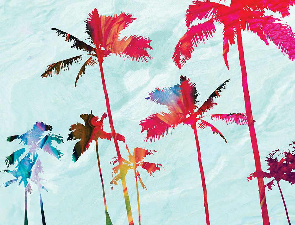 Colorful Beach Palms art print by Dan Meneely for $57.95 CAD