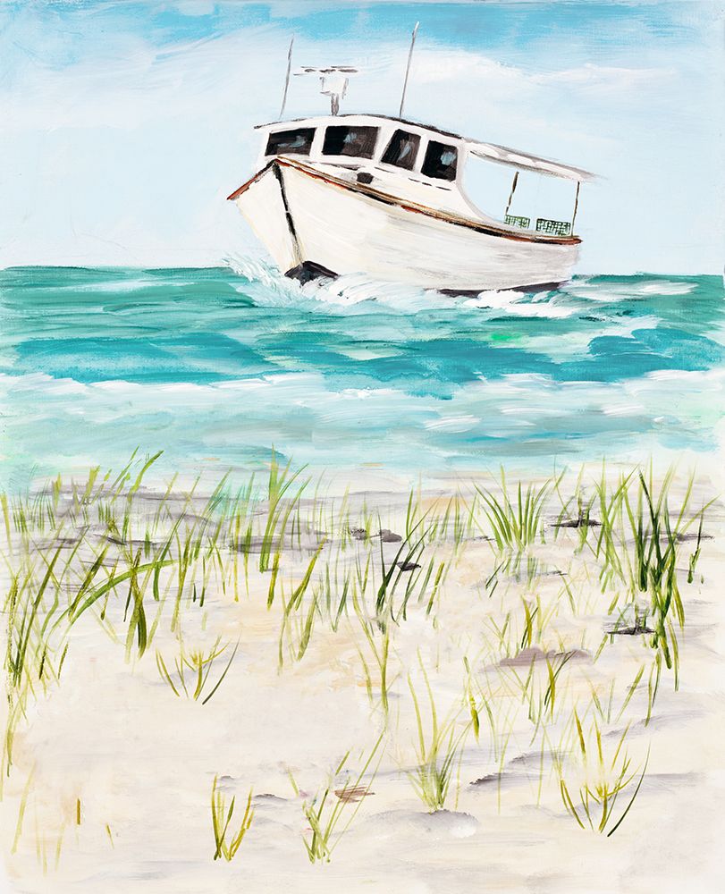 Boat By The Shore art print by Julie DeRice for $57.95 CAD