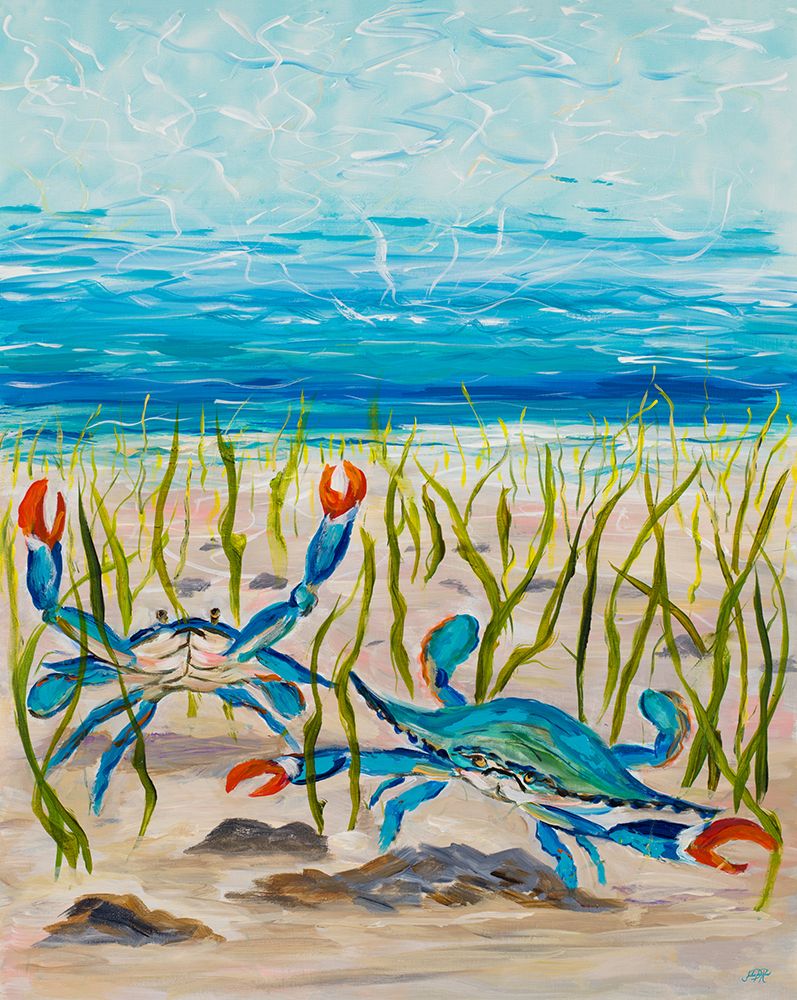 Blue Crabs art print by Julie DeRice for $57.95 CAD