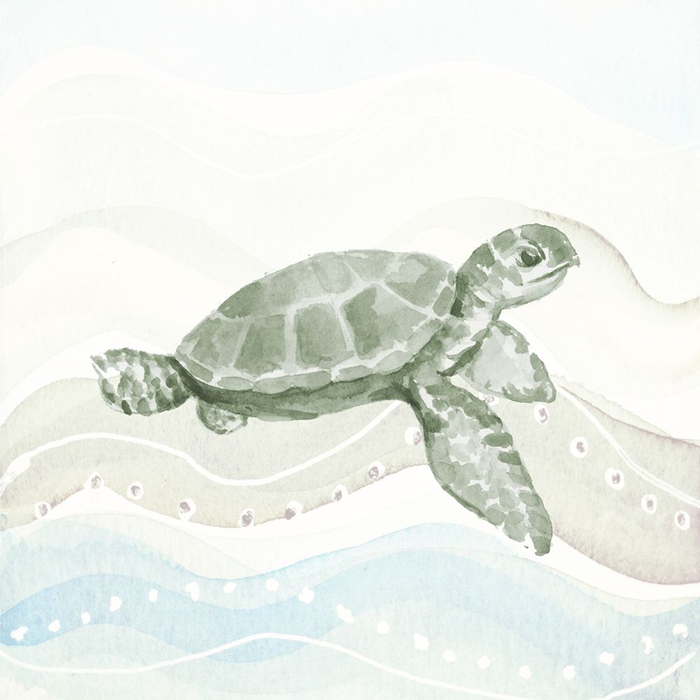 Sea Animal in Waves II art print by Lanie Loreth for $57.95 CAD
