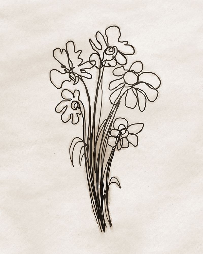 Naive Flowers art print by Dan Meneely for $57.95 CAD