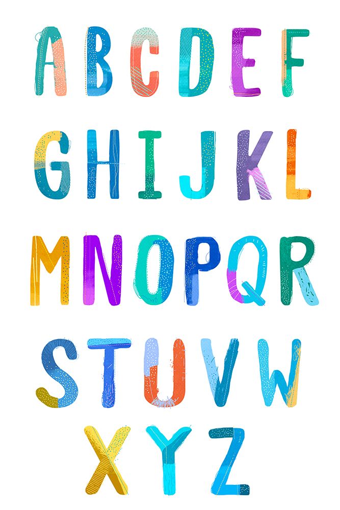Abstract Alphabet art print by Lucca Sheppard for $57.95 CAD