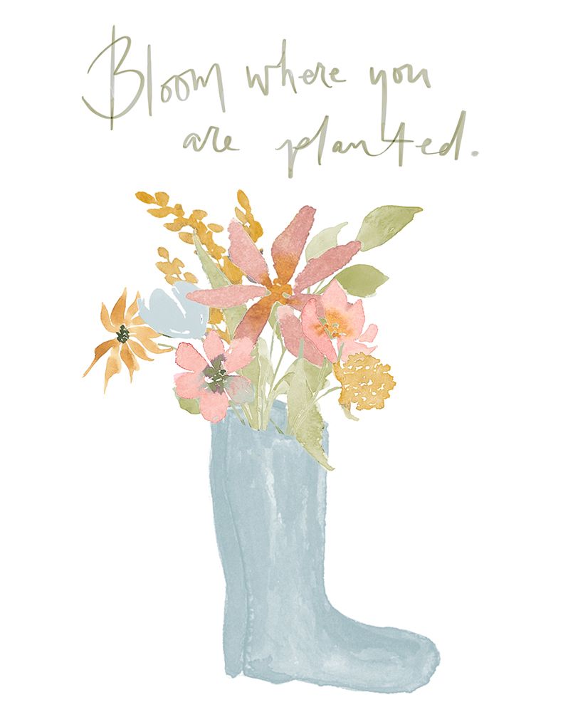 Bloom Where You Are Planted art print by Lucille Price for $57.95 CAD