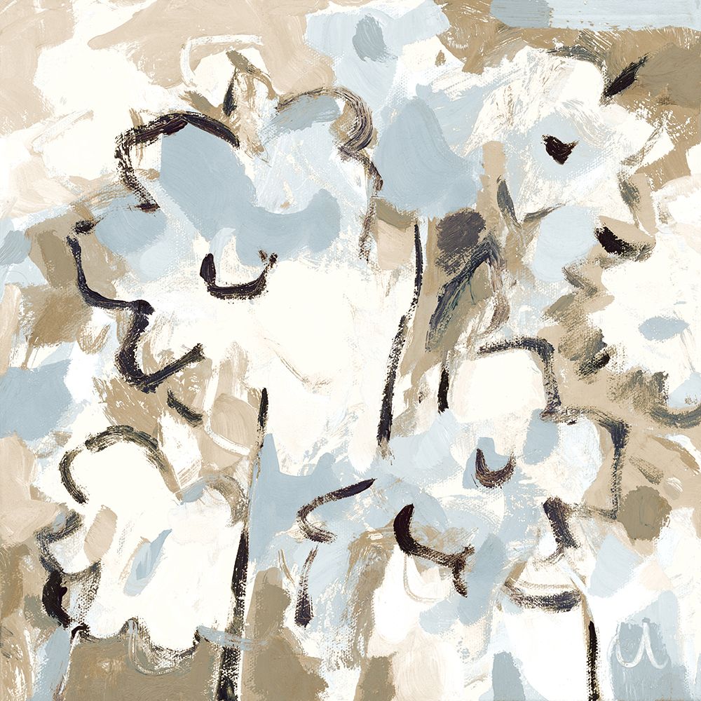 Light Blue Floral art print by Vas Athas for $57.95 CAD