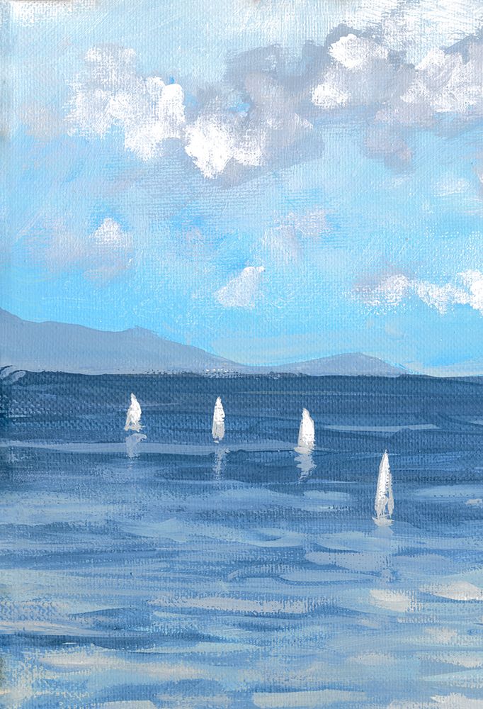Boats and Waves I art print by Dan Meneely for $57.95 CAD