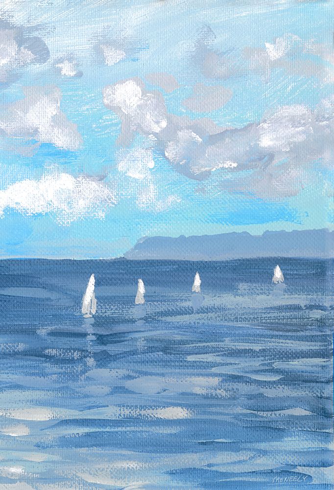 Boats and Waves II art print by Dan Meneely for $57.95 CAD