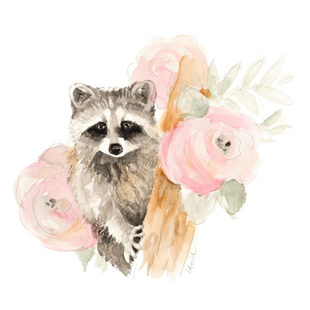 Raccoon on Branch I art print by Lanie Loreth for $57.95 CAD