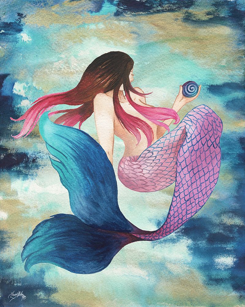 Mermaid Blue art print by Elizabeth Medley for $57.95 CAD
