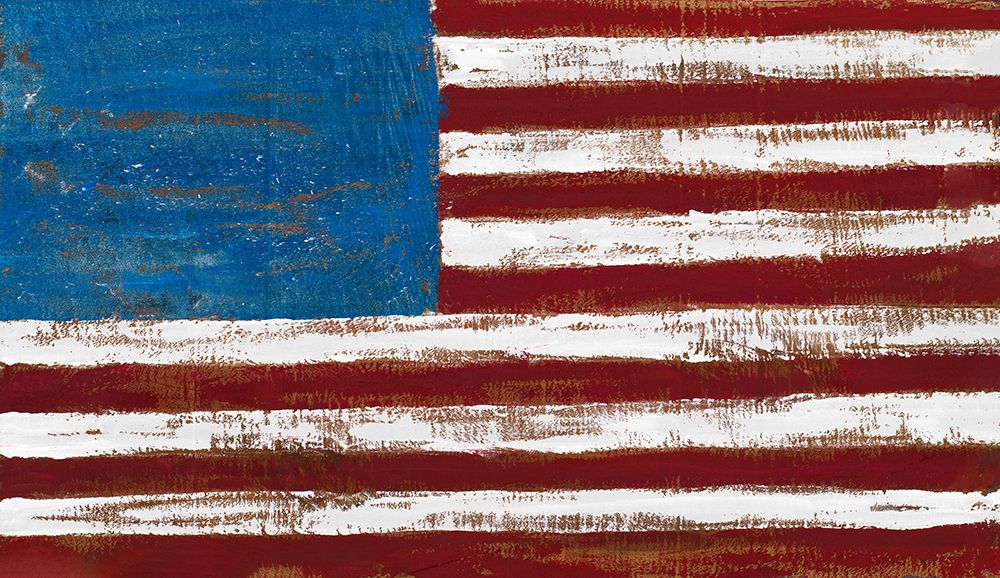 Artistic American Flag art print by Gina Ritter for $57.95 CAD