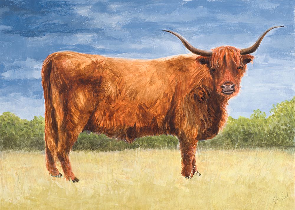 Highland Cattle art print by Jen Eitel for $57.95 CAD
