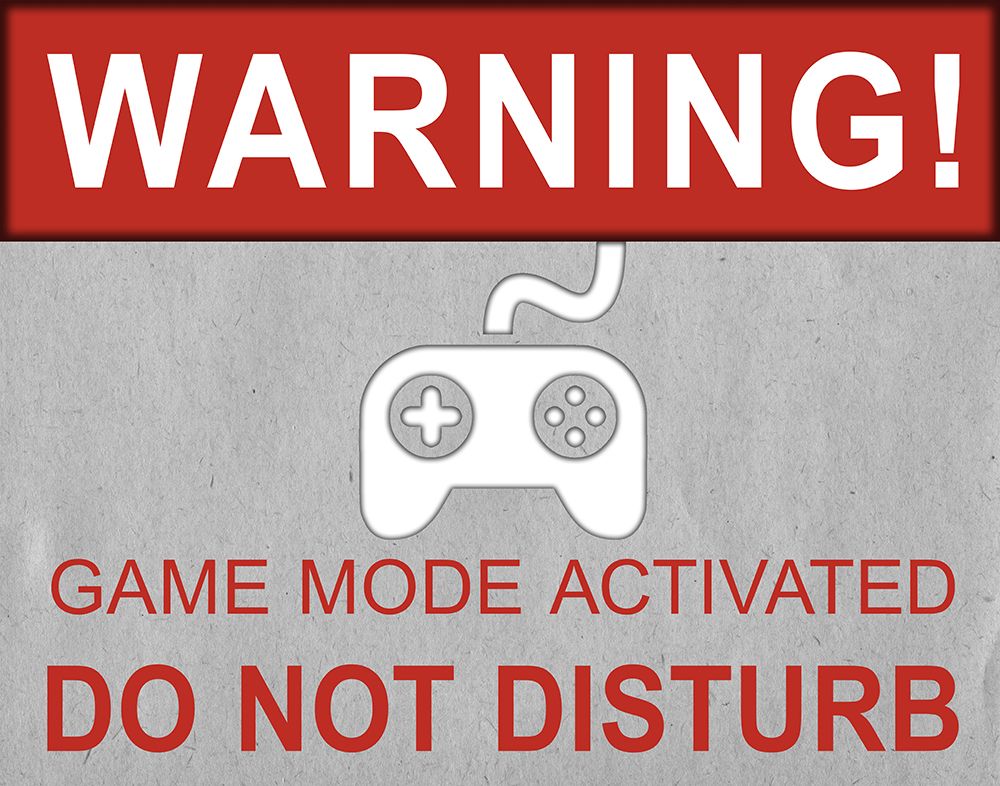 Warning Game Mode art print by SD Graphics Studio for $57.95 CAD