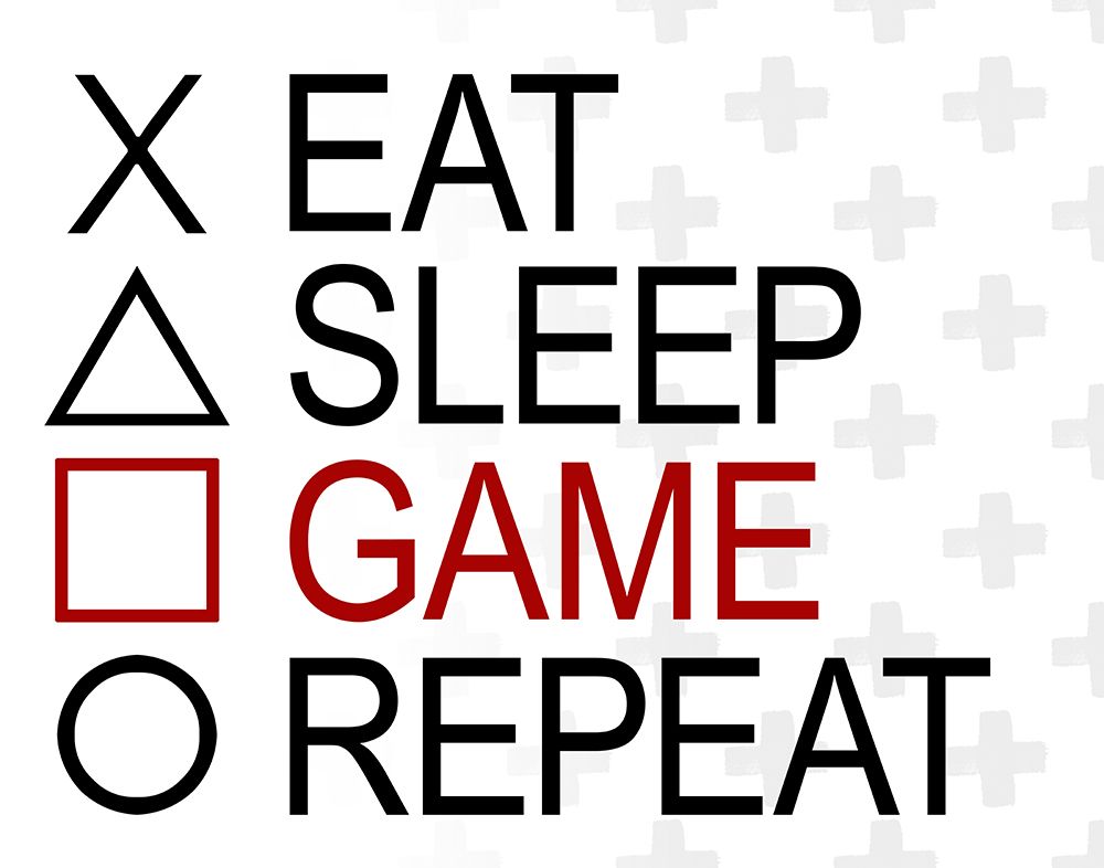 Eat, Sleep, Game art print by SD Graphics Studio for $57.95 CAD
