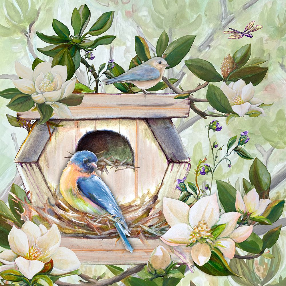 Birdhouse I art print by Diannart for $57.95 CAD