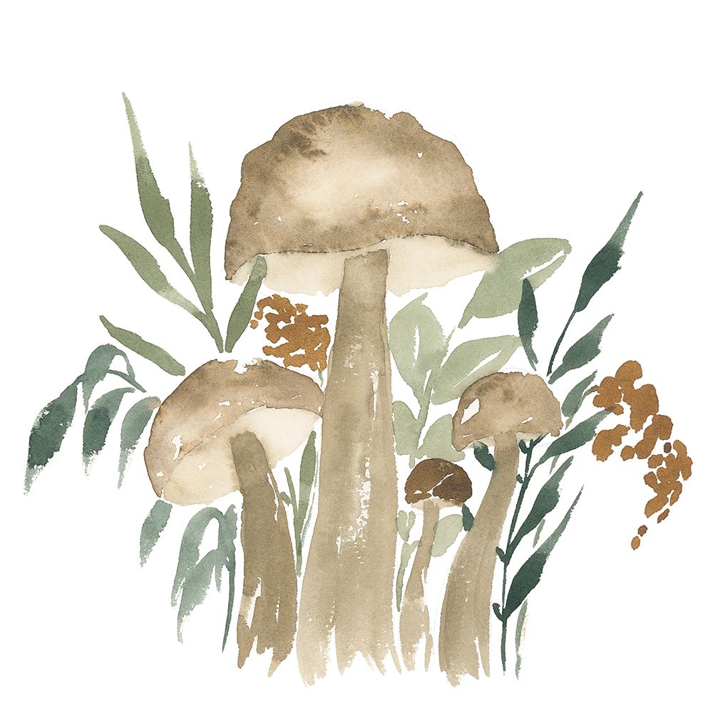 Mushroom Garden II art print by Lucille Price for $57.95 CAD