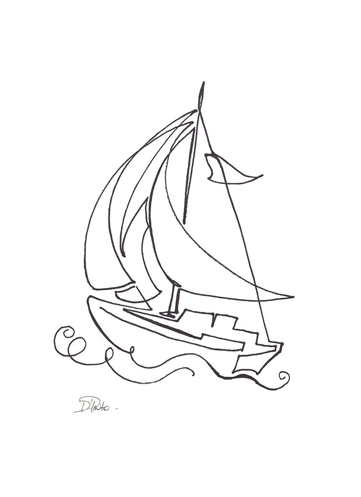 Little Sail I art print by Patricia Pinto for $57.95 CAD