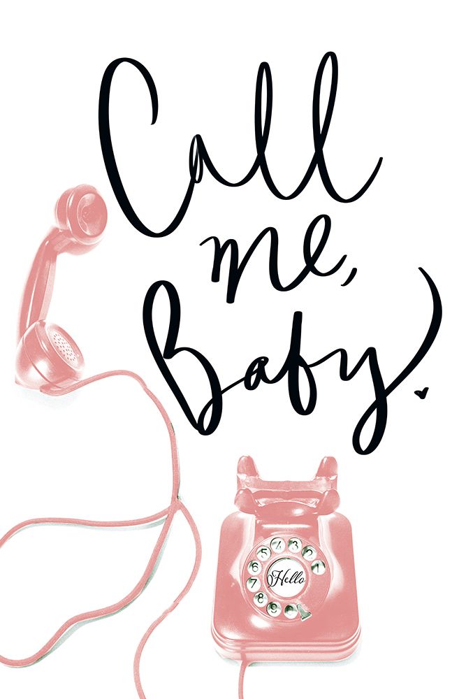 Call Me Baby art print by SD Graphics Studio for $57.95 CAD