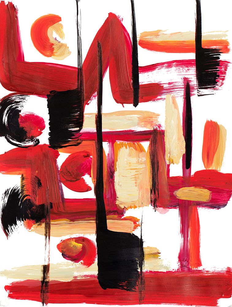 A Vision In Red Abstract art print by Andy Beauchamp for $57.95 CAD