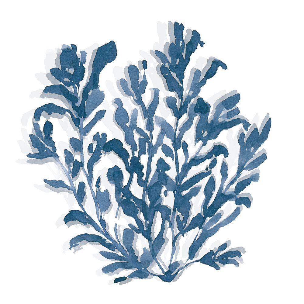 Indigo Coastal Seaweed III art print by Lucille Price for $57.95 CAD