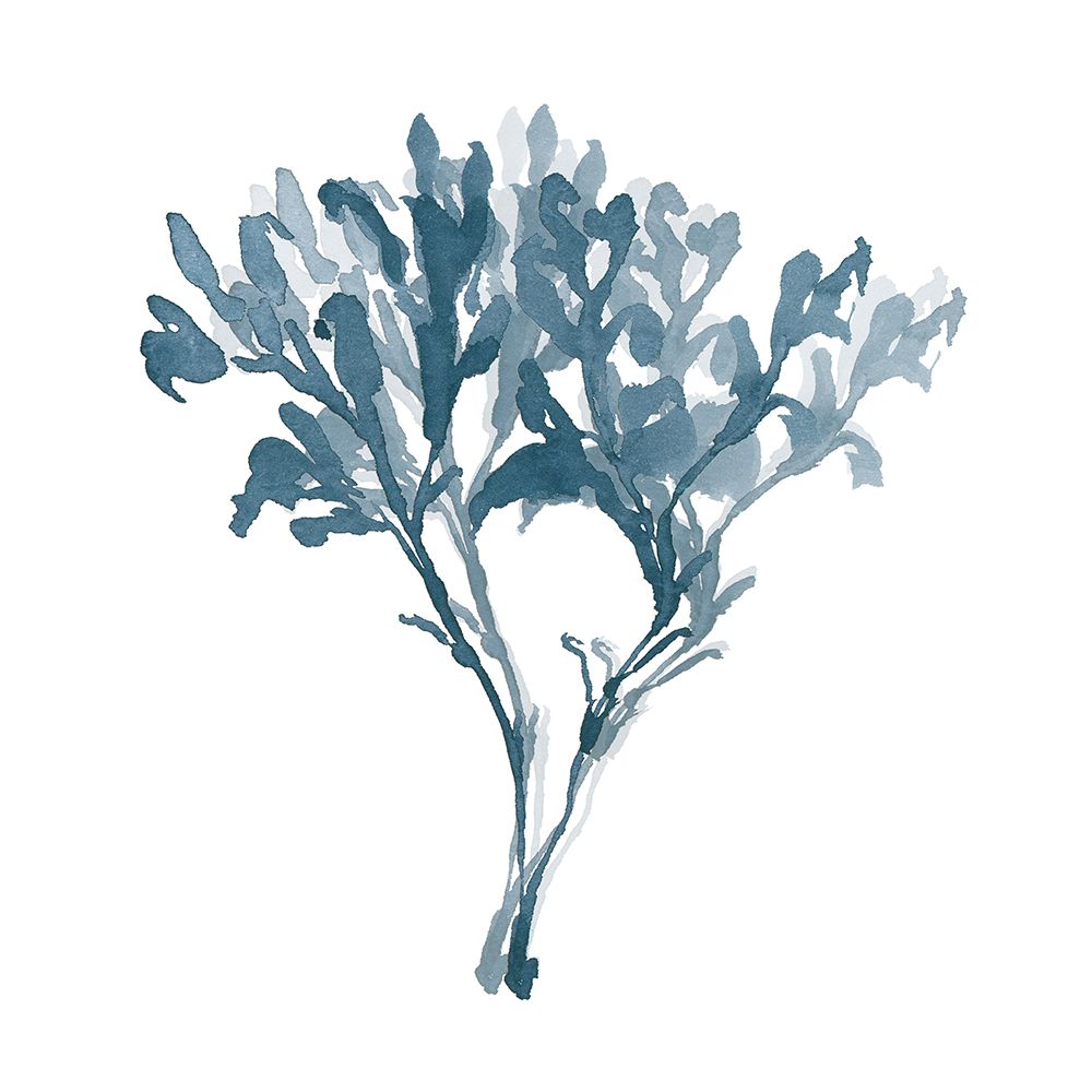 Indigo Seaweed I art print by Lucille Price for $57.95 CAD