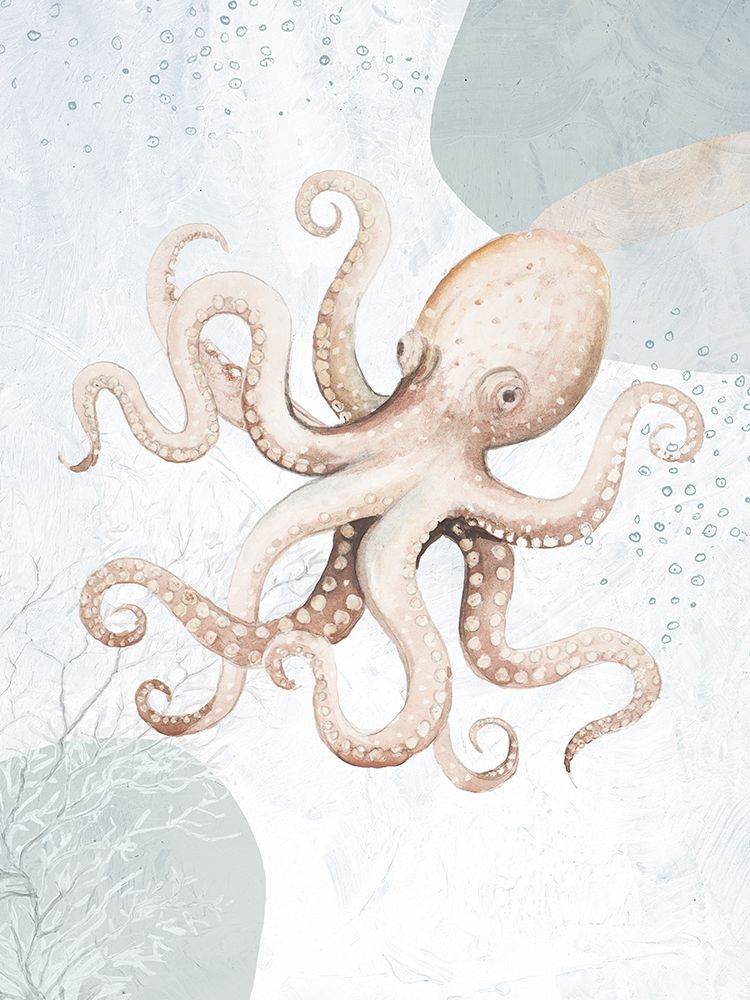 Ocean Oasis Octopus I art print by Patricia Pinto for $57.95 CAD
