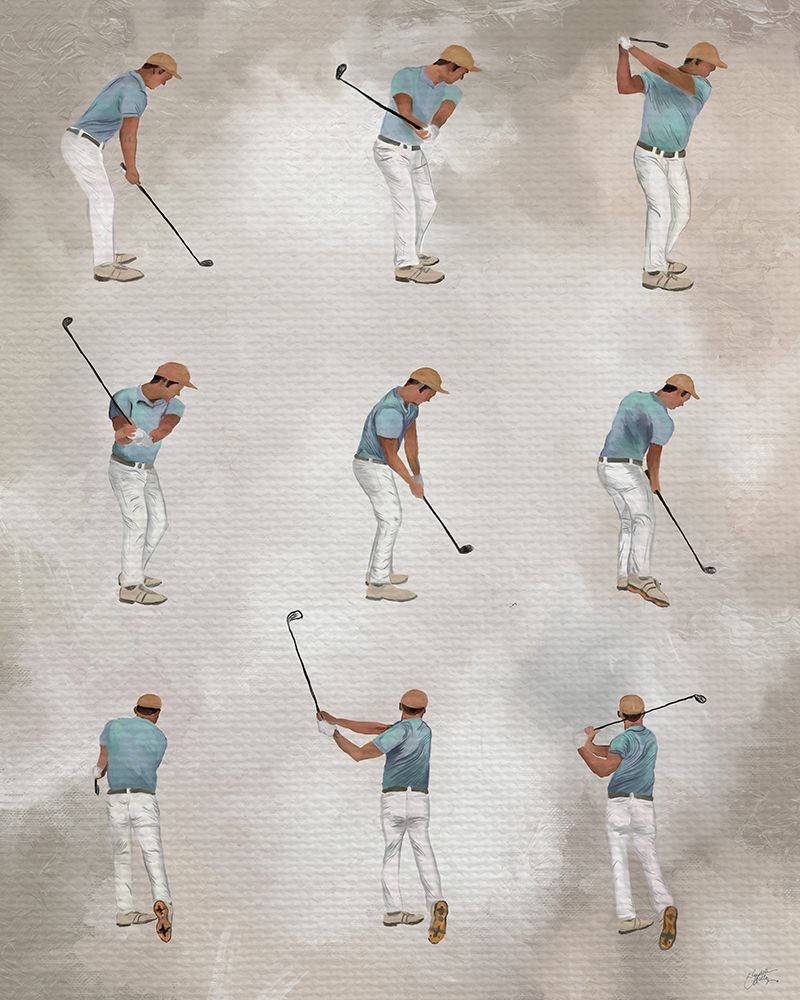Golf Swing art print by Elizabeth Medley for $57.95 CAD