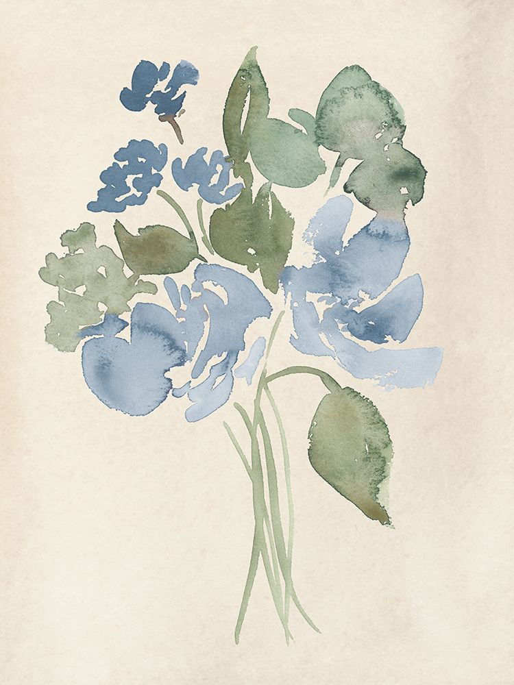 Blue Bouquet I art print by Lucille Price for $57.95 CAD