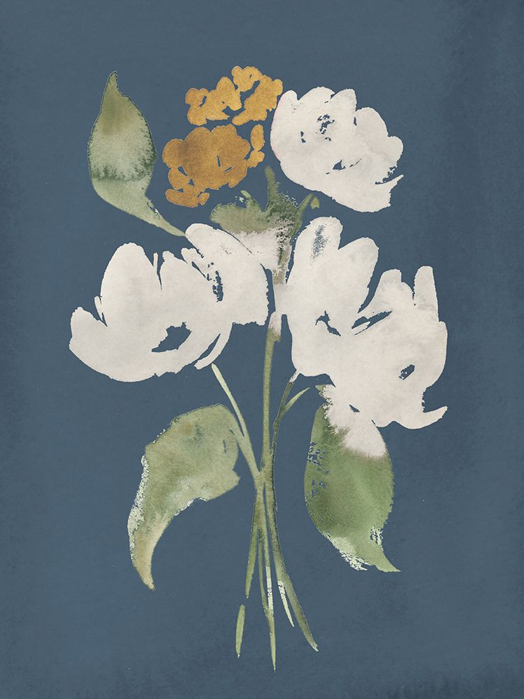 Bouquet On Blue II art print by Lucille Price for $57.95 CAD