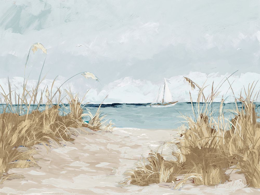 Peek Of The Beach art print by Julie DeRice for $57.95 CAD