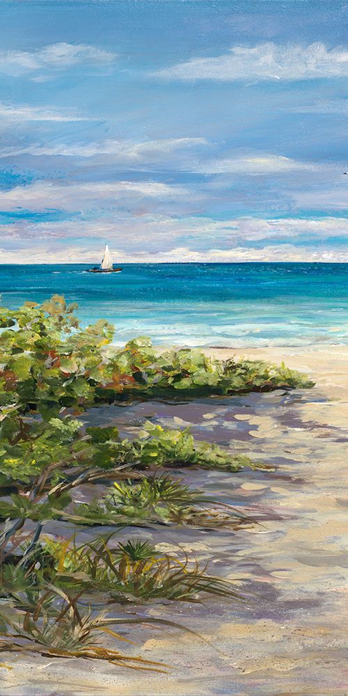 Beach View Panel I art print by Julie DeRice for $57.95 CAD